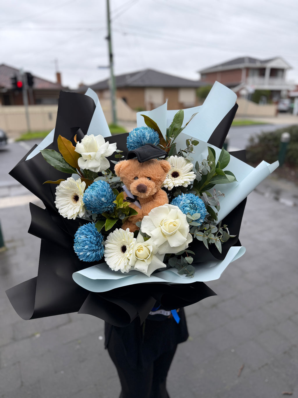 Graduation blue bouquet💙