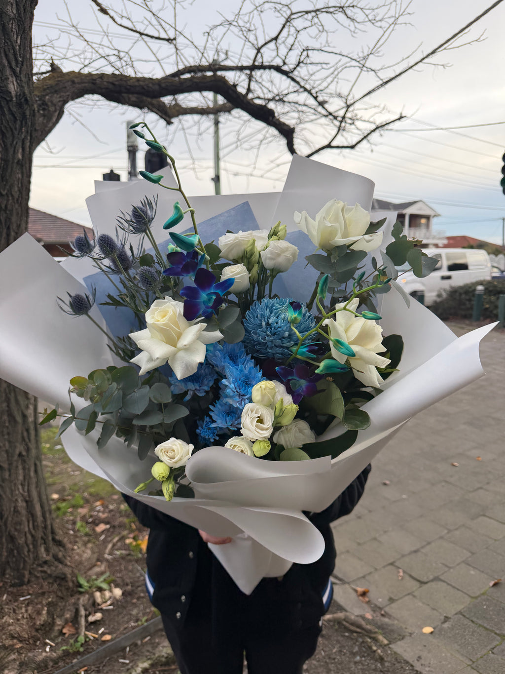 A Blue Skies Bouquet