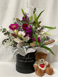 BC10 Celebration hat box with teddy