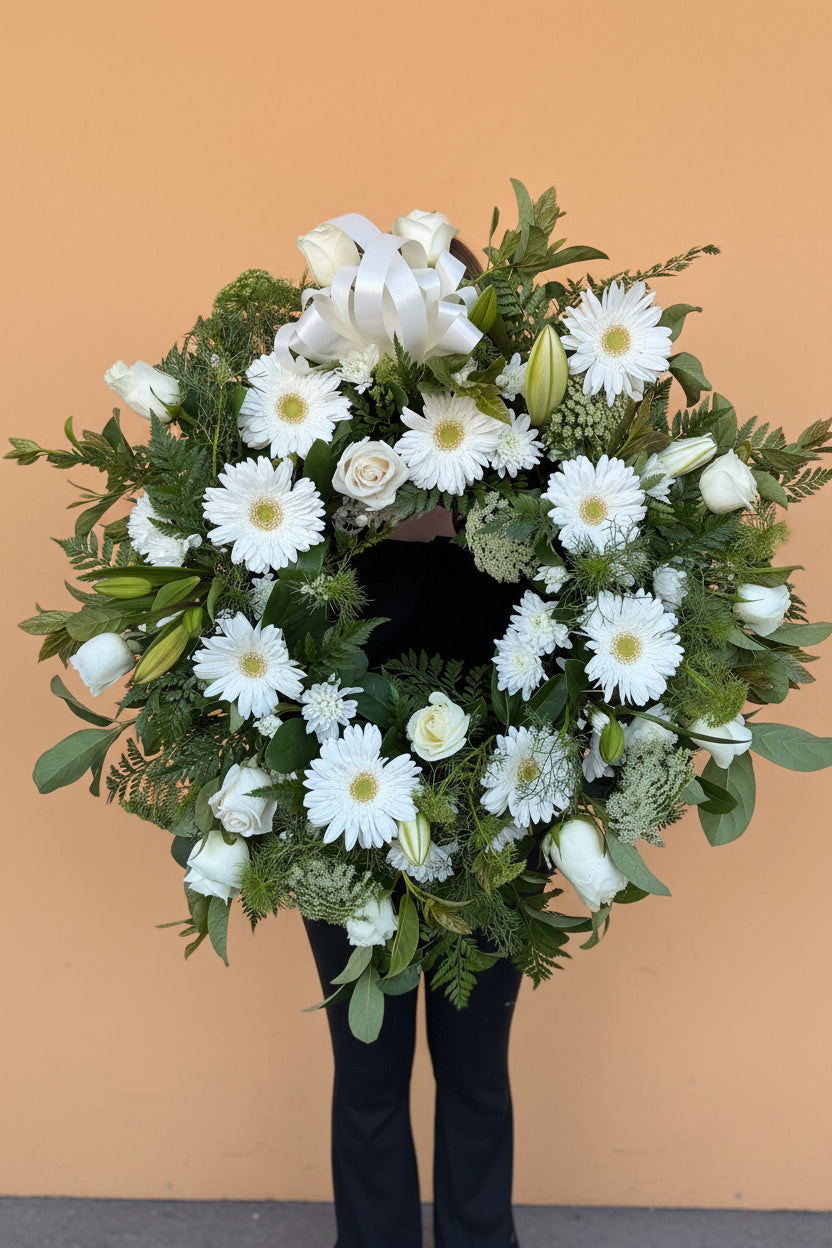 Round Funeral Wreath