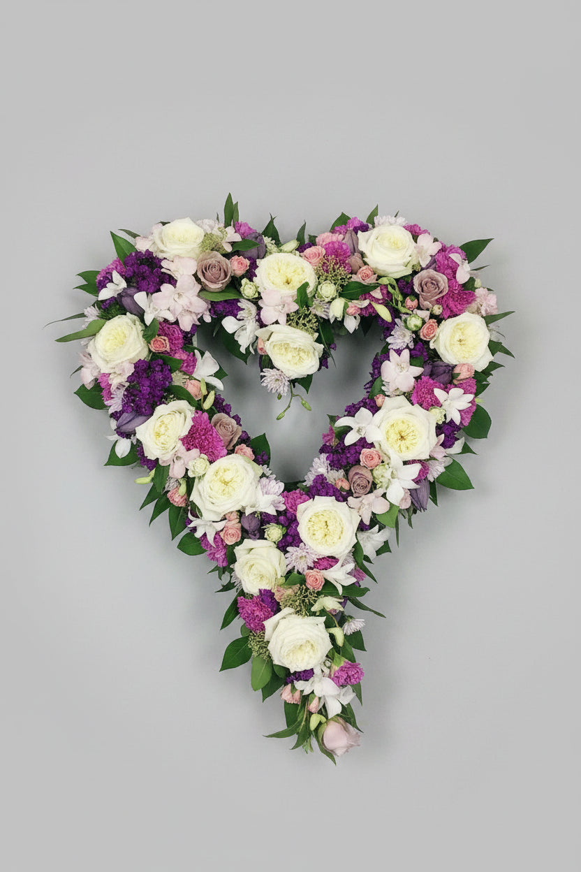 FT05 Hollow heart wreath