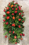 FT09 Double ended Rose casket spray