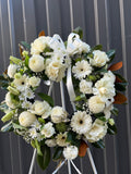 Round Funeral Wreath