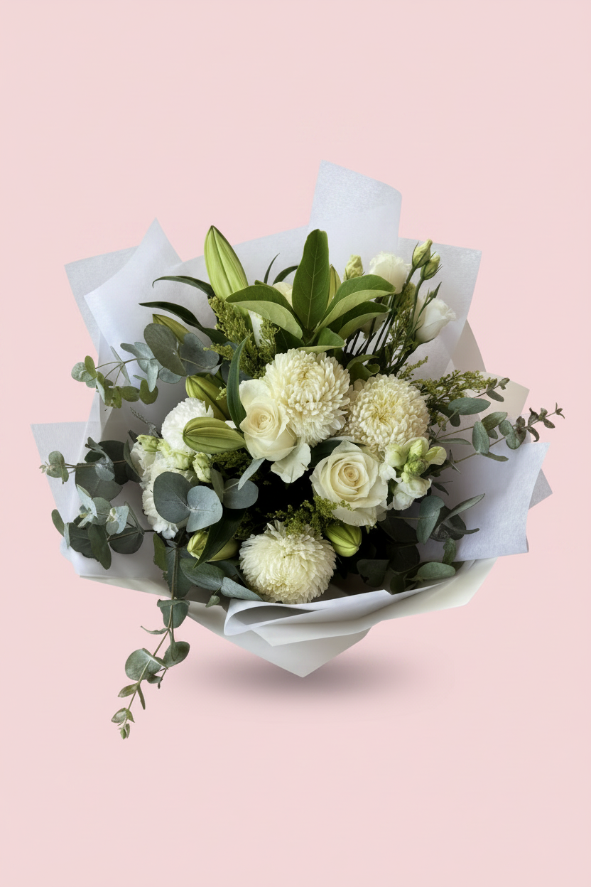 Pure white bouquet