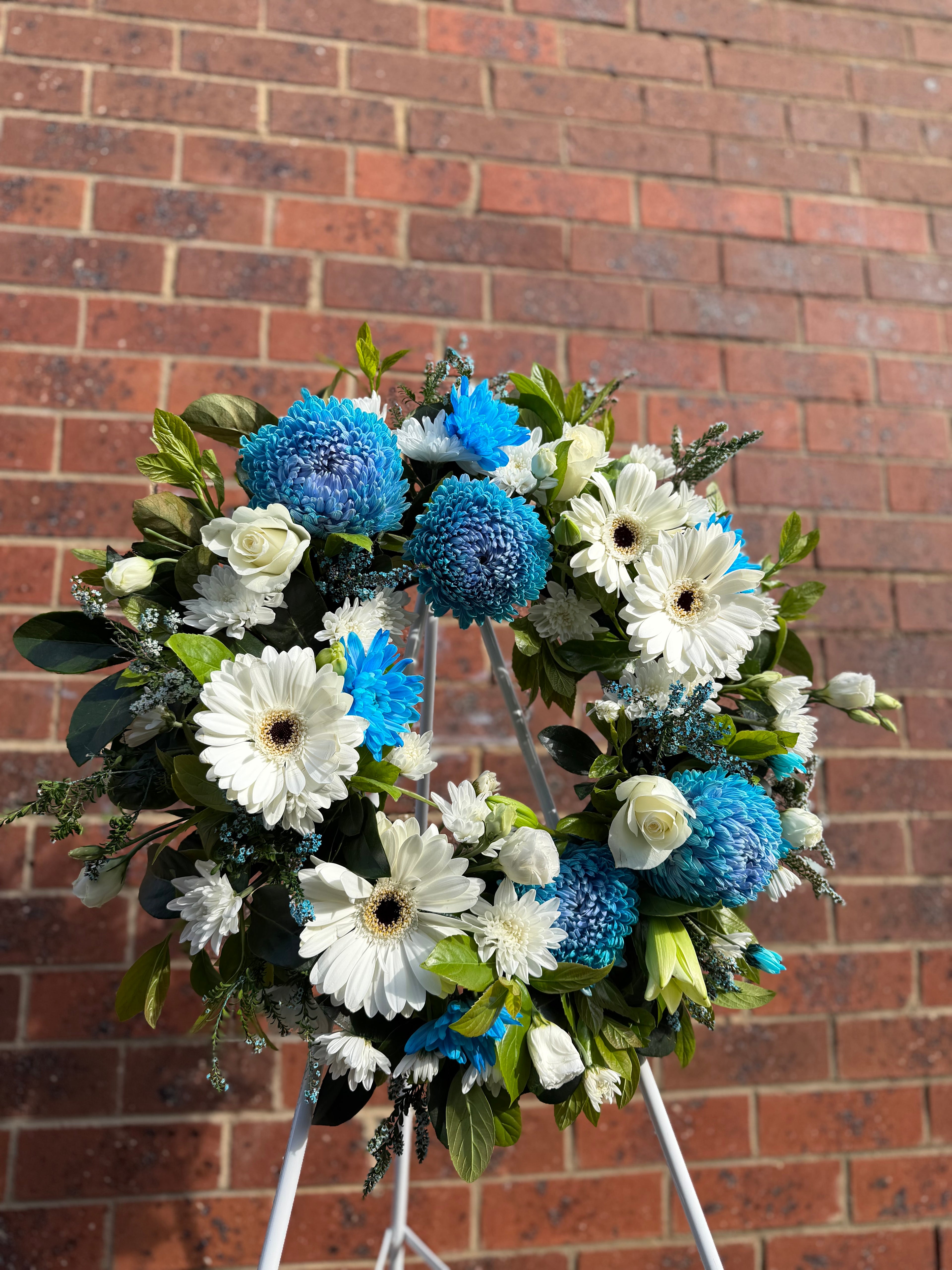 Round Funeral Wreath