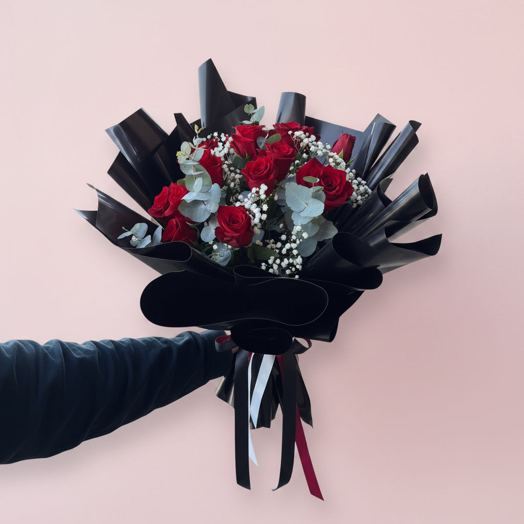 A Romantic Dozen - Choose Red or Pink!