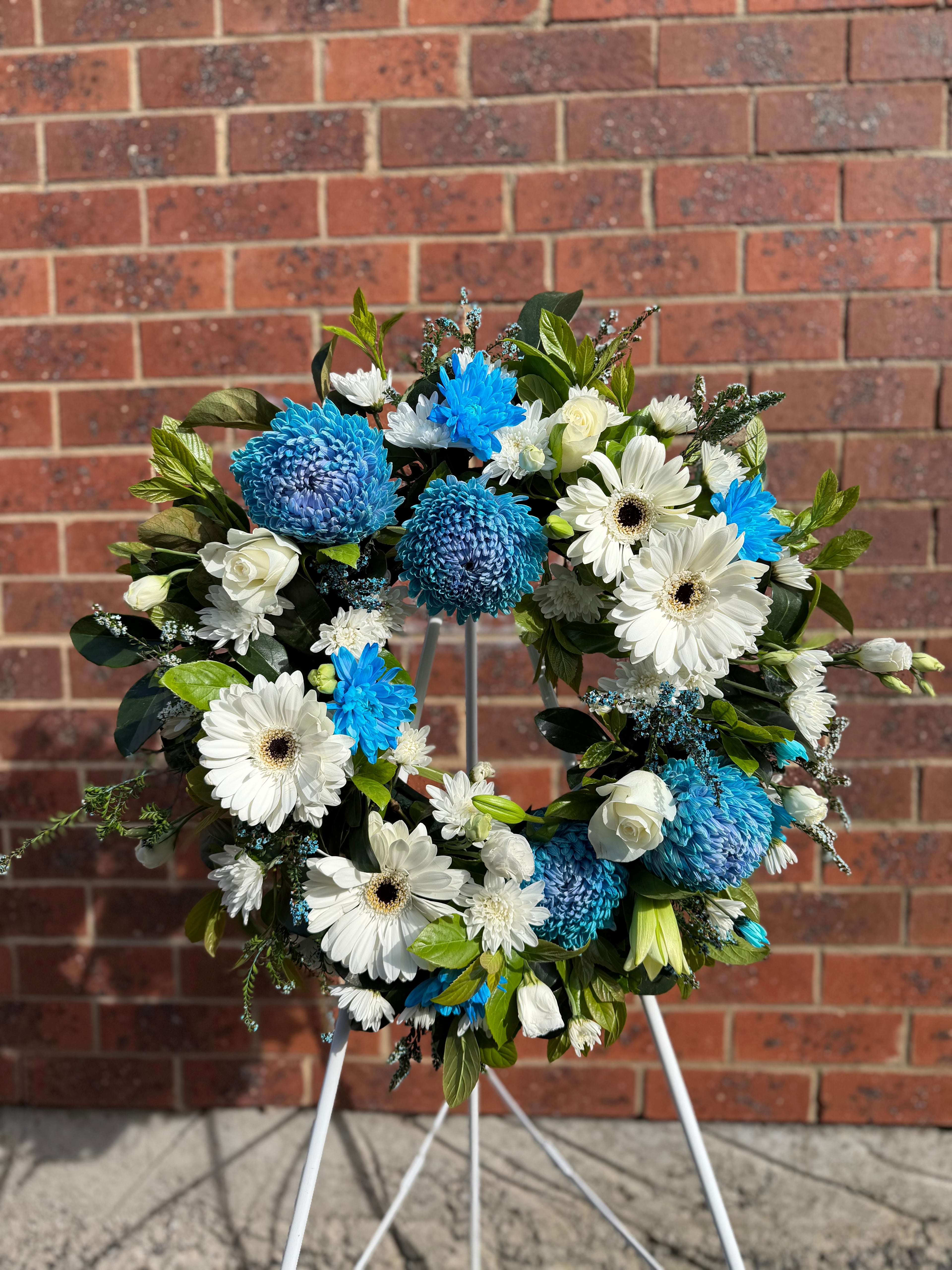 Round Funeral Wreath