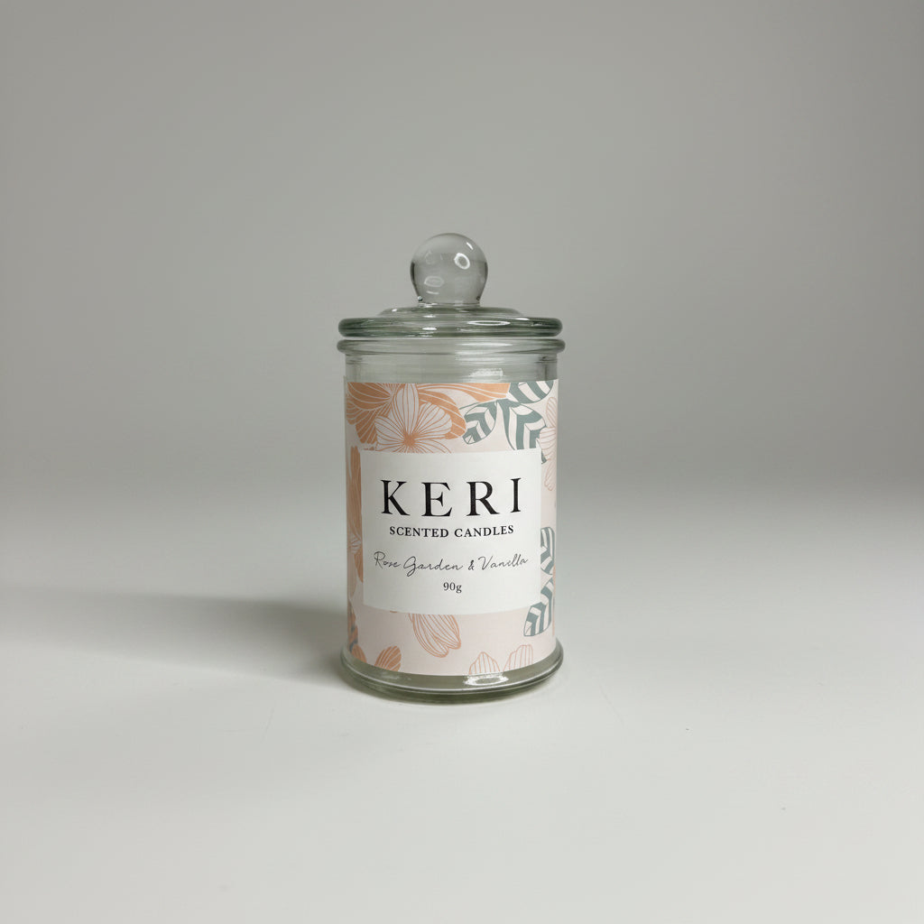 Rose Garden & vanilla  Candle