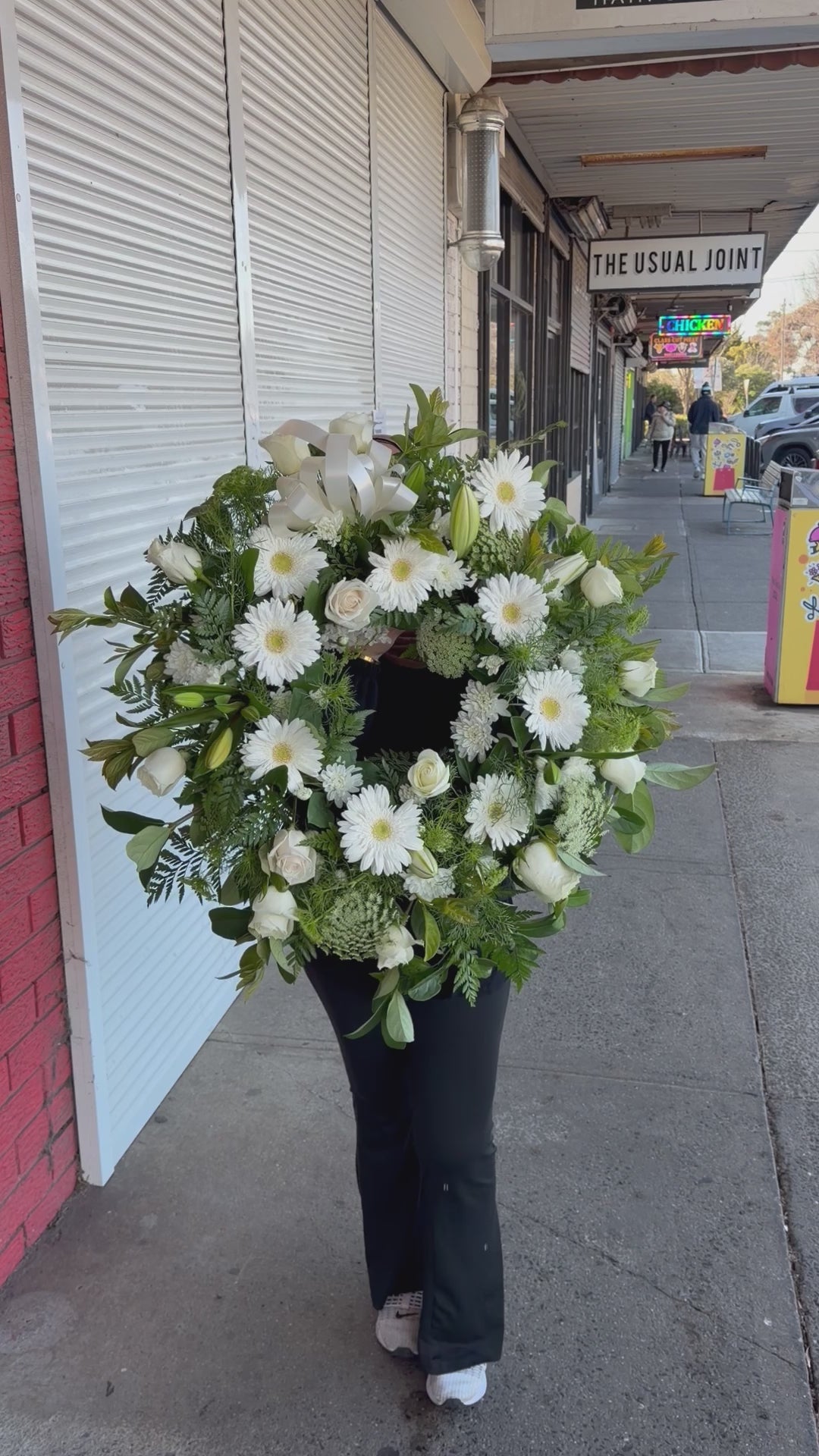 Round Funeral Wreath
