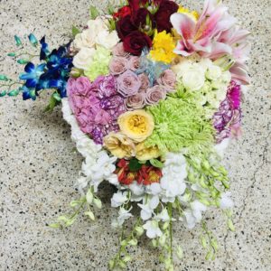 Teardrop Funeral Wreath