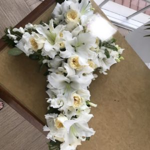 Cross Funeral Wreath