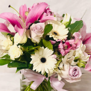 Sweet Blooms Cube Vase